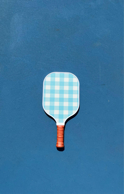 Modern Blue Checkers - Cloud Pickleball