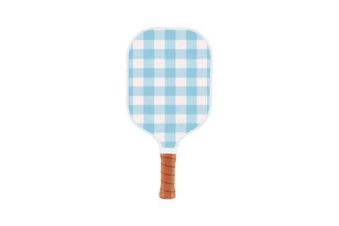 Modern Blue Checkers - Cloud Pickleball